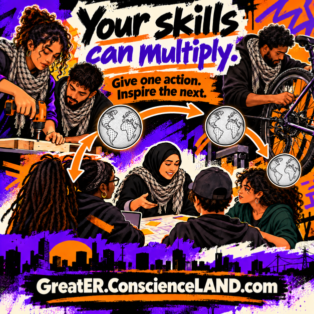 Your skills can multiply. Give one action and inspire the next.