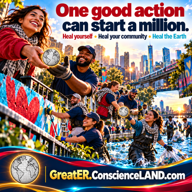 One good action can start a million.